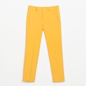 ZARA WOMAN Yellow Slim Fit Ankle Crop Pants‎ Size XS